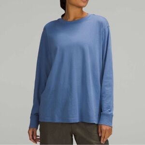Lululemon All Yours Long Sleeve - blue, size 6